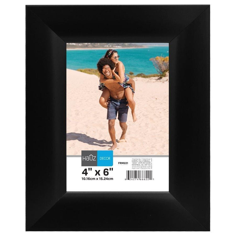 Hauz FRM221 Cadre pour Photo 4X6'', Noir - Simple Boutique