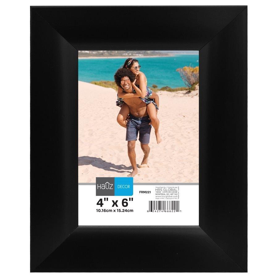 Hauz FRM221 Cadre pour Photo 4X6'', Noir - Simple Boutique