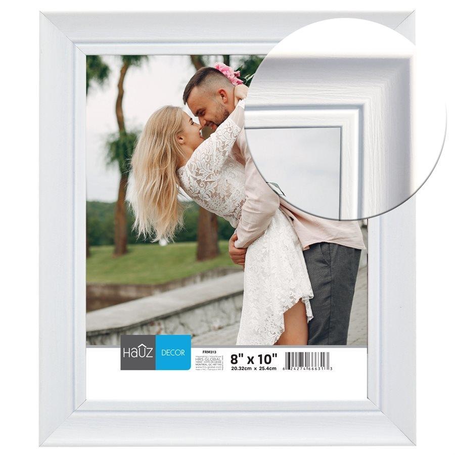 Hauz FRM313 Cadre pour Photo 8X10'', Blanc - Simple Boutique