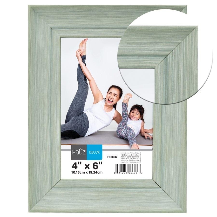 Hauz FRM337 Cadre pour Photo 4X6'', Vert - Simple Boutique