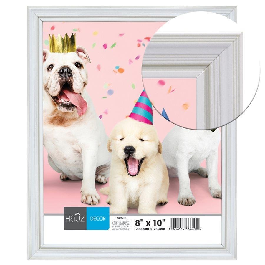 Hauz FRM412 Cadre pour Photo 8X10'', Blanc - Simple Boutique