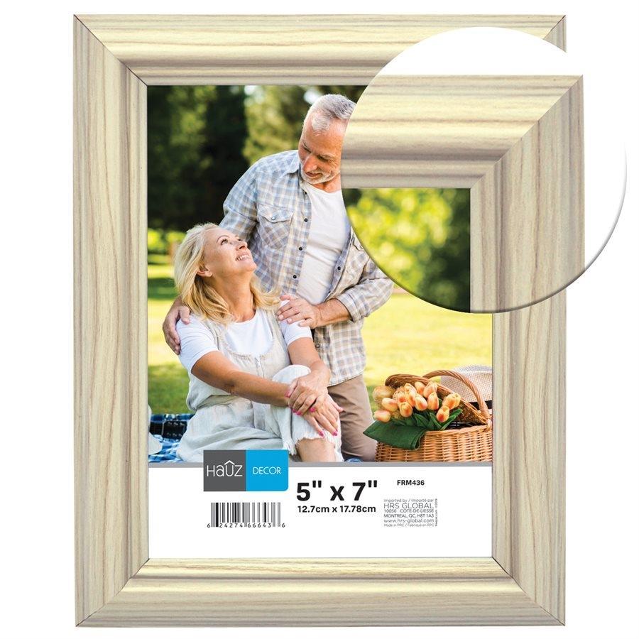Hauz FRM436 Cadre pour Photo 5X7'', Beige - Simple Boutique