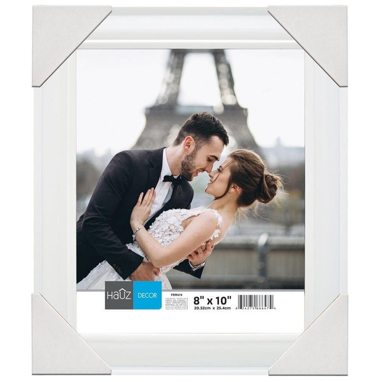 Hauz FRM474 Cadre pour Photo 8X10'', Blanc - Simple Boutique