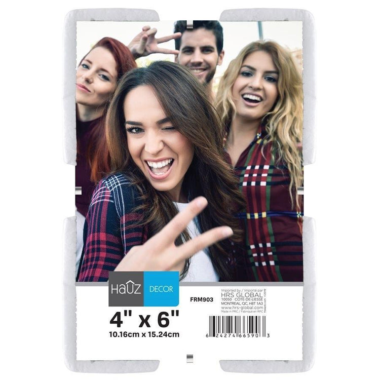 Hauz FRM903 Cadre Clip pour Photo en Acrylique 4X6'', Transparent - Simple Boutique