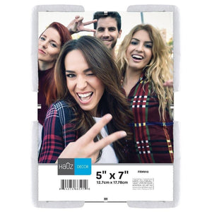 Hauz FRM910 Cadre Clip pour Photo en Acrylique 5X7'', Transparent - Simple Boutique