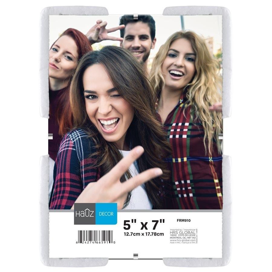 Hauz FRM910 Cadre Clip pour Photo en Acrylique 5X7'', Transparent - Simple Boutique