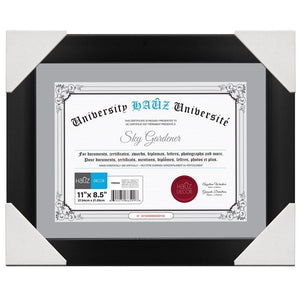Hauz FRM996 Cadre pour Photo ou Document 8.5X11, Noir - Simple Boutique