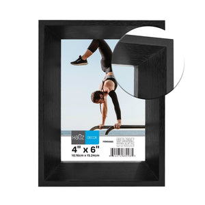 Hauz FRM9985 - 4x6 Cadre de Photo Style Boite Noir - Simple Boutique