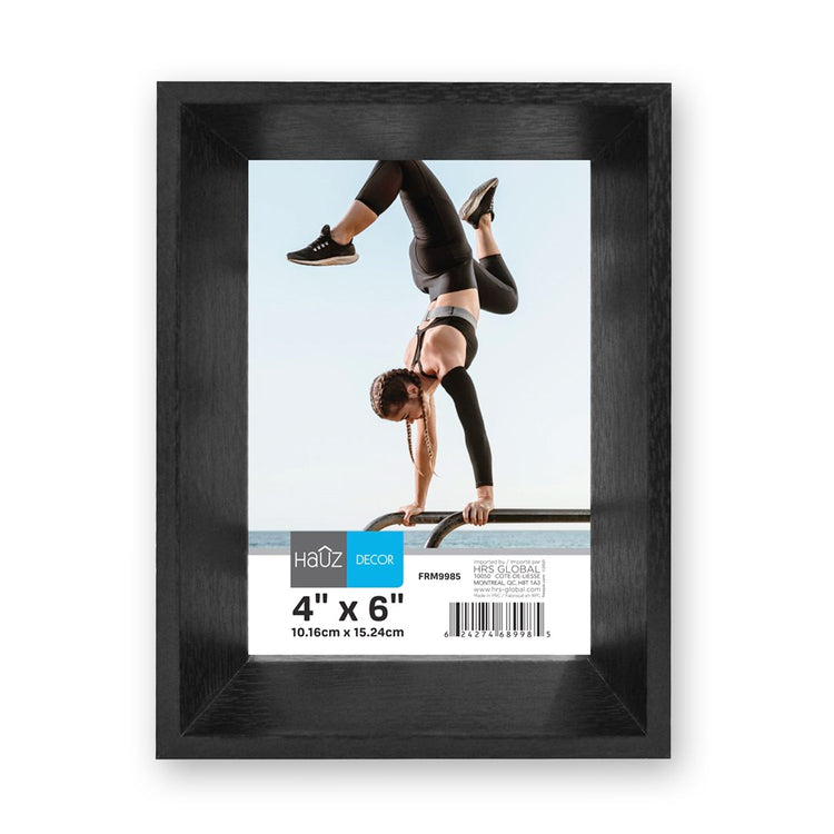 Hauz FRM9985 - 4x6 Cadre de Photo Style Boite Noir - Simple Boutique