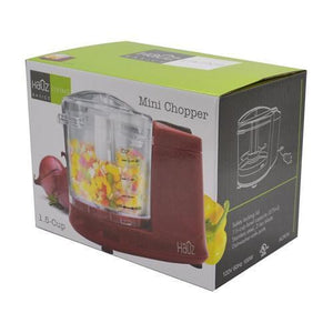 Hauz Mini Hachoir Electrique 1.5 Tasses 100W Rouge - Simple Boutique
