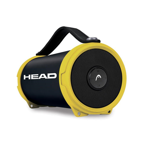 Head - Haut-Parleur Portable Bluetooth, Carte Micro SD, Entrée Aux et USB, Jaune