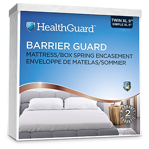 HealthGuard Barrier Guard Enveloppe de Matelas et Sommier Simple Extra Long 9