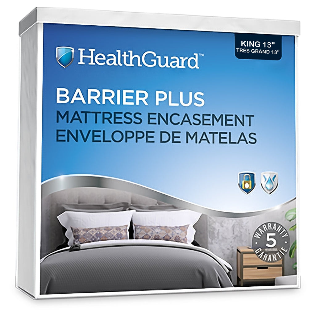 HealthGuard Barrier Plus Terry Surface Enveloppe de Matelas Très Grand / King 13
