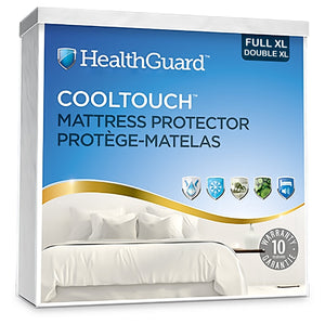 HealthGuard Cooltouch Protecteur de Matelas Imperméable Double Extra Long - Liquidation Vente Finale - Simple Boutique
