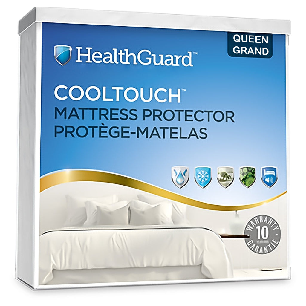 HealthGuard Cooltouch Protecteur de Matelas Imperméable Grand / Queen