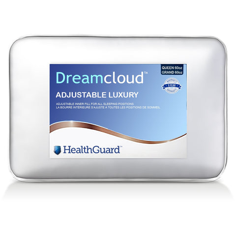 HealthGuard Dreamcloud Adjustable Luxury Microgel Oreiller Grand / Queen