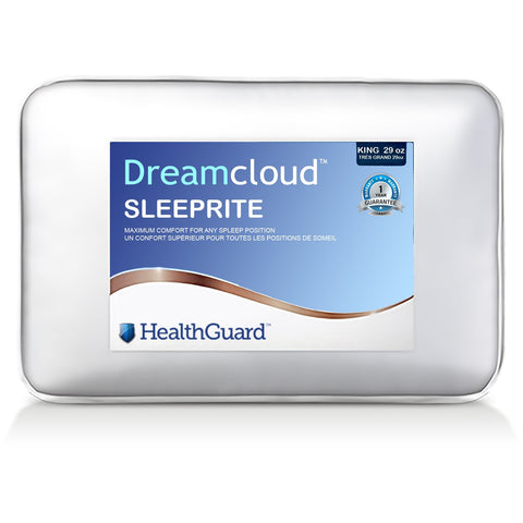HealthGuard Dreamcloud Sleeprite Poly Filled Oreiller Très Grand / King