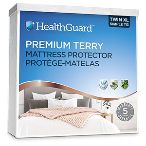 HealthGuard Premium Terry Protecteur de Matelas Imperméable Simple Extra Long - Liquidation Vente Finale - Simple Boutique
