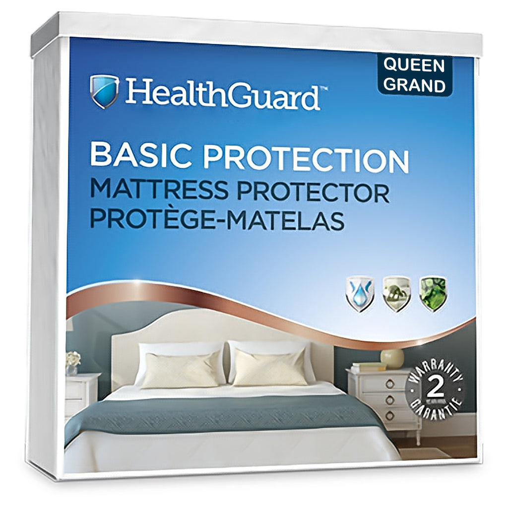 HealthGuard Protecteur de Matelas Imperméable de Base Grand / Queen