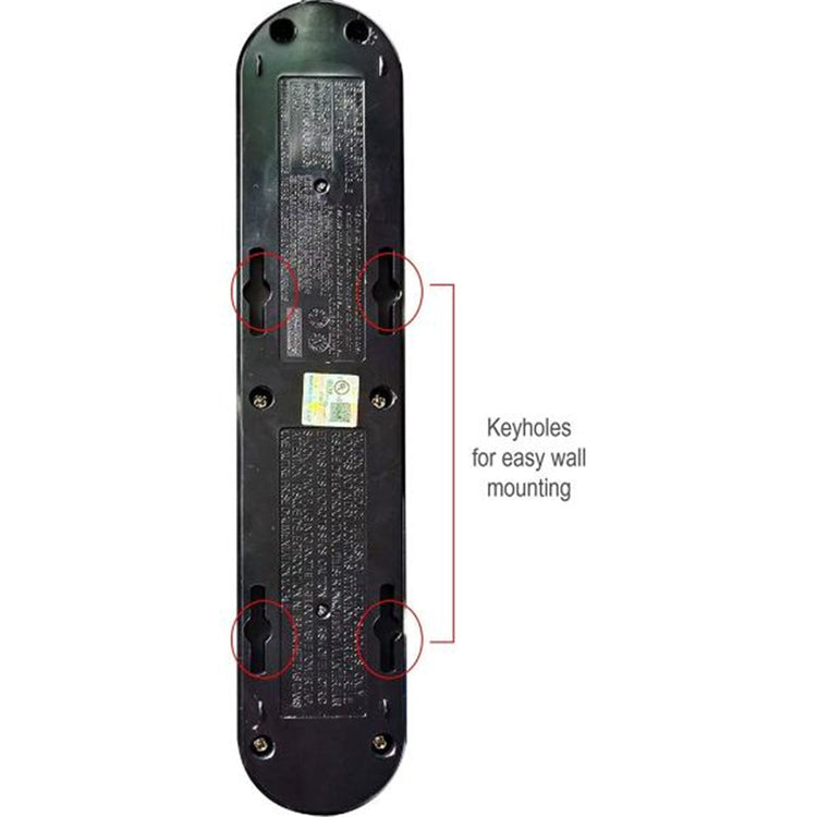 Hyper Tough - Protecteur de Surtension à 6 Prises, 900 Joules, Câble de 6 Pieds, Noir - Simple Boutique