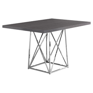 I 1059 Table A Manger, 48" Rectangulaire, Petit, Cuisine, Salle À Manger, Métal, Stratifié, Gris, Chrome, Contemporain, Moderne - Simple Boutique