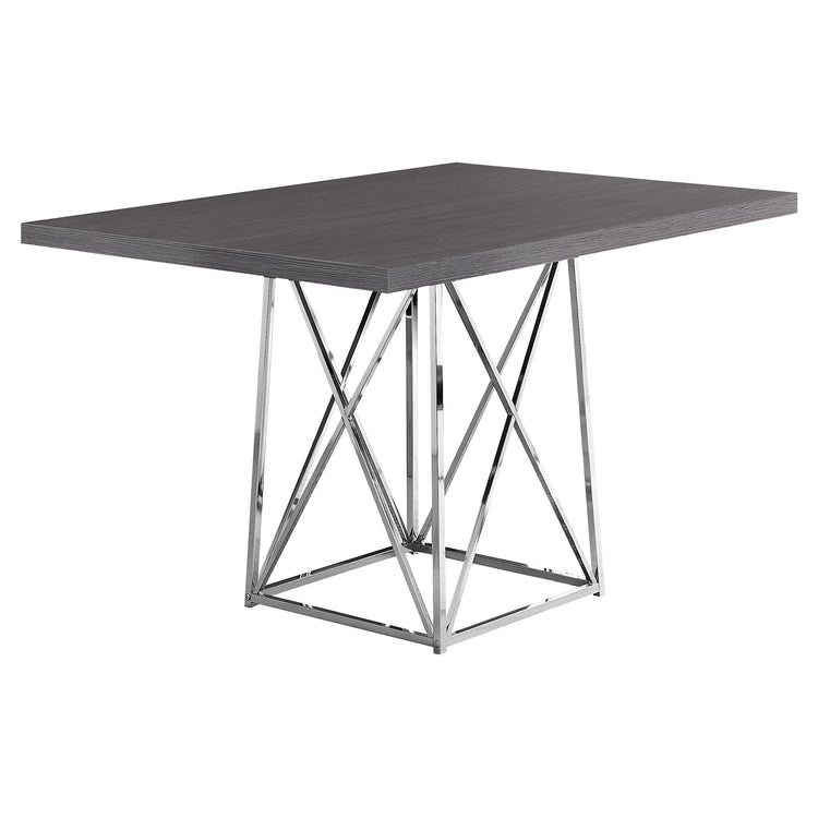 I 1059 Table A Manger, 48" Rectangulaire, Petit, Cuisine, Salle À Manger, Métal, Stratifié, Gris, Chrome, Contemporain, Moderne - Simple Boutique
