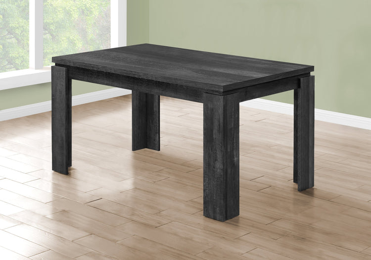 I 1089 Table A Manger, 60" Rectangulaire, Cuisine, Salle À Manger, Stratifié, Noir, Contemporain, Moderne - Simple Boutique