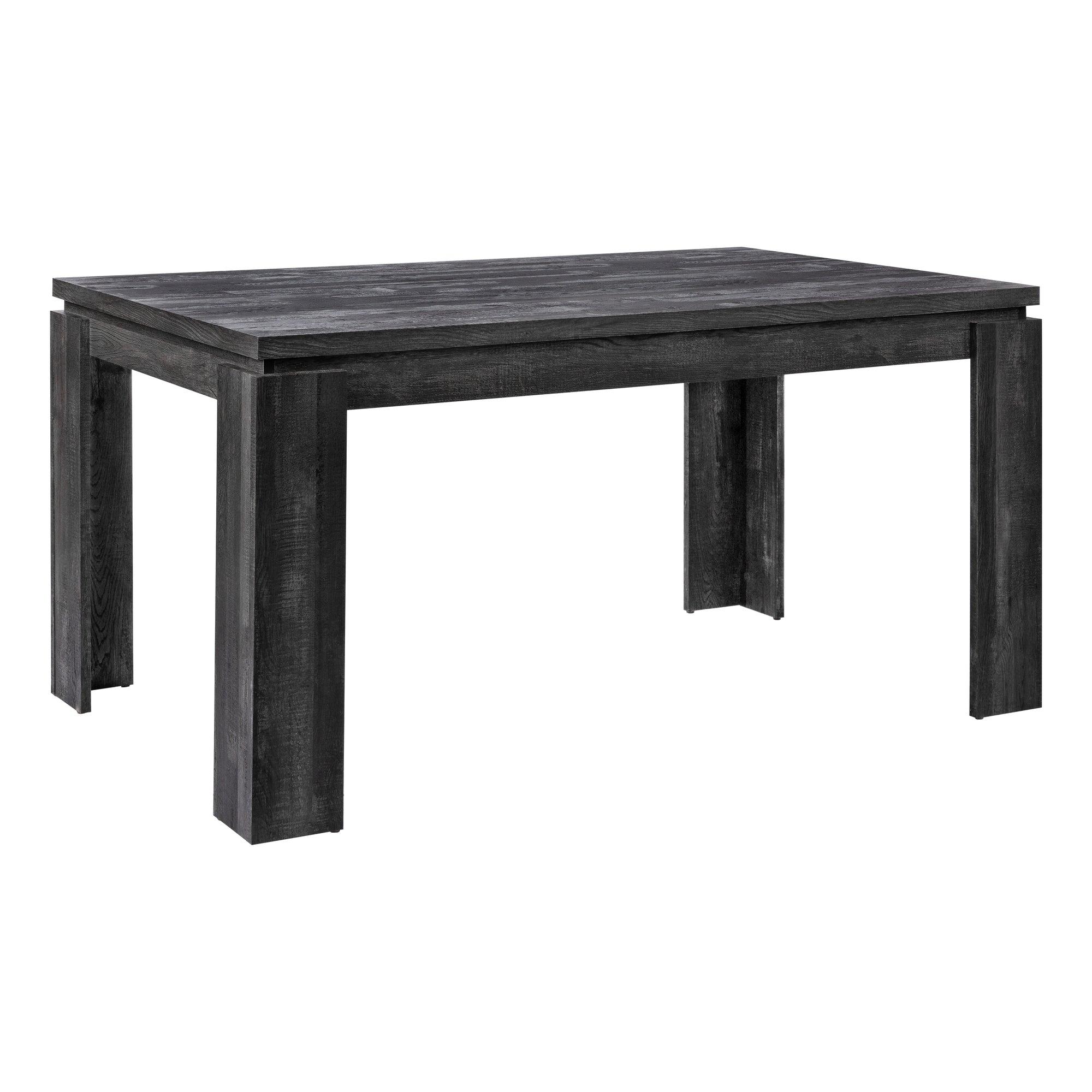 I 1089 Table A Manger, 60" Rectangulaire, Cuisine, Salle À Manger, Stratifié, Noir, Contemporain, Moderne - Simple Boutique