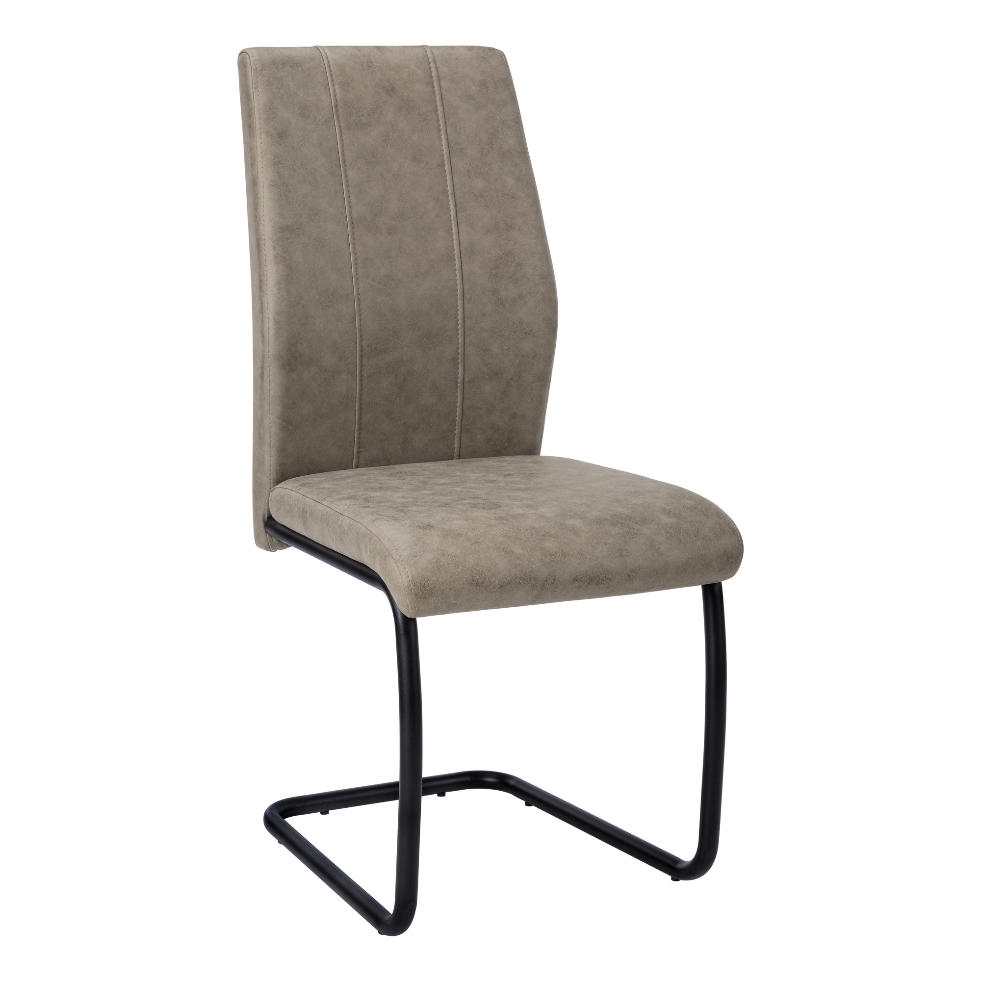 I 1114 Chaise, Lot De 2, Côté, Rembourré, Cuisine, Salle À Manger, En Tissu, Métal, Beige, Noir, Contemporain, Moderne - Simple Boutique