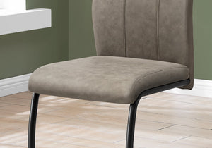 I 1114 Chaise, Lot De 2, Côté, Rembourré, Cuisine, Salle À Manger, En Tissu, Métal, Beige, Noir, Contemporain, Moderne - Simple Boutique