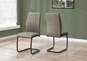 I 1114 Chaise, Lot De 2, Côté, Rembourré, Cuisine, Salle À Manger, En Tissu, Métal, Beige, Noir, Contemporain, Moderne - Simple Boutique