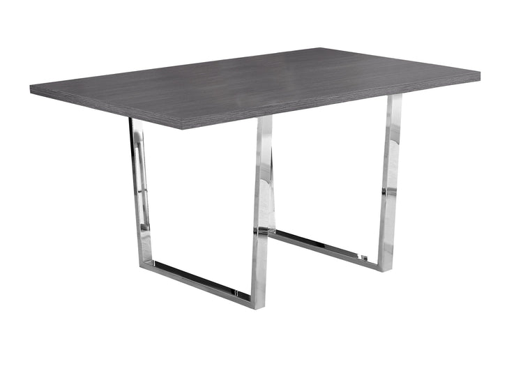 I 1120 Table A Manger, 60" Rectangulaire, Cuisine, Salle À Manger, Métal, Stratifié, Gris, Chrome, Contemporain, Moderne - Simple Boutique