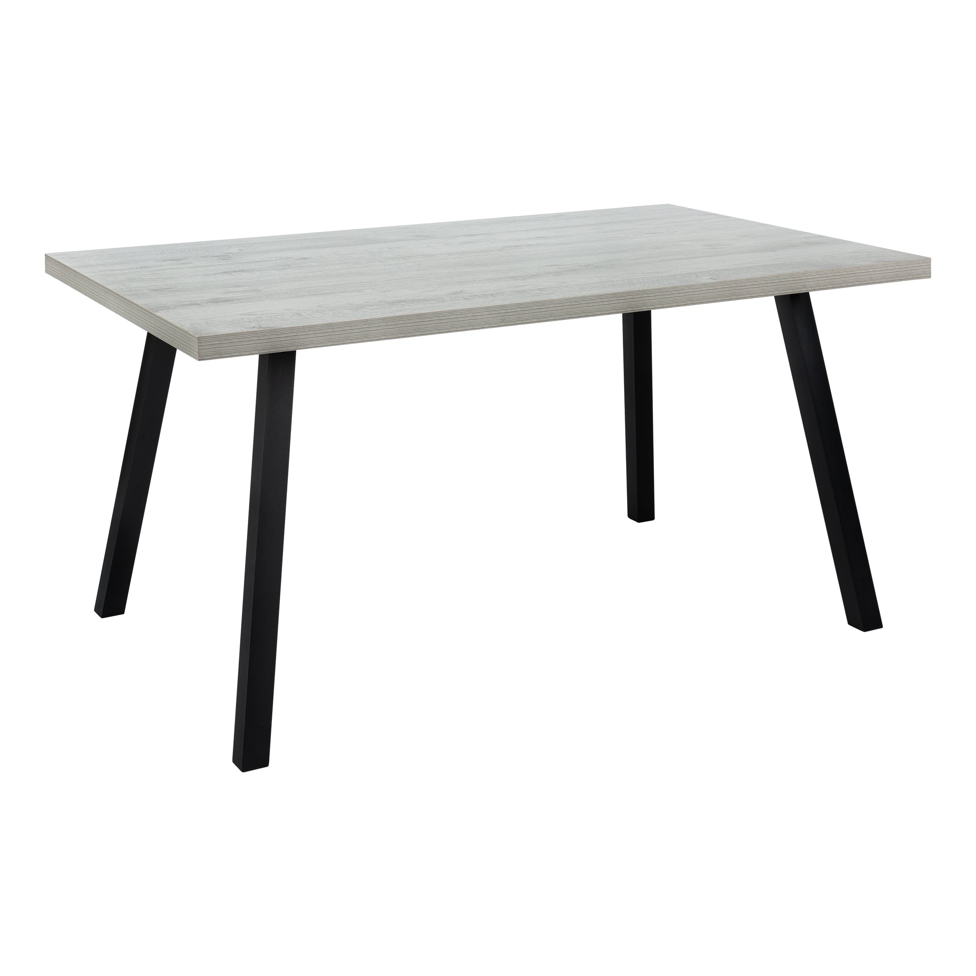I 1136 Table A Manger, 60" Rectangulaire, Cuisine, Salle À Manger, Métal, Stratifié, Gris, Noir, Contemporain, Moderne - Simple Boutique