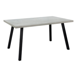 I 1136 Table A Manger, 60" Rectangulaire, Cuisine, Salle À Manger, Métal, Stratifié, Gris, Noir, Contemporain, Moderne - Simple Boutique