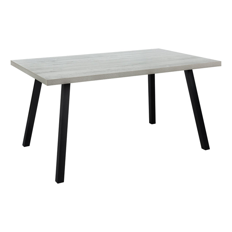 I 1136 Table A Manger, 60" Rectangulaire, Cuisine, Salle À Manger, Métal, Stratifié, Gris, Noir, Contemporain, Moderne - Simple Boutique