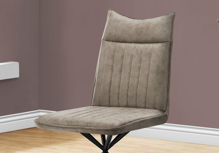 I 1216 Chaise, Lot De 2, Côté, Rembourré, Cuisine, Salle À Manger, En Tissu, Métal, Beige, Noir, Contemporain, Moderne - Simple Boutique