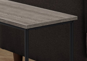 I 2075 Table D'appoint, Côté, Bout, Étroit, Petit, 2 Niveaux, Salon, Chambre À Coucher, Métal, Stratifié, Brun, Noir, Contemporain, Moderne - Simple Boutique