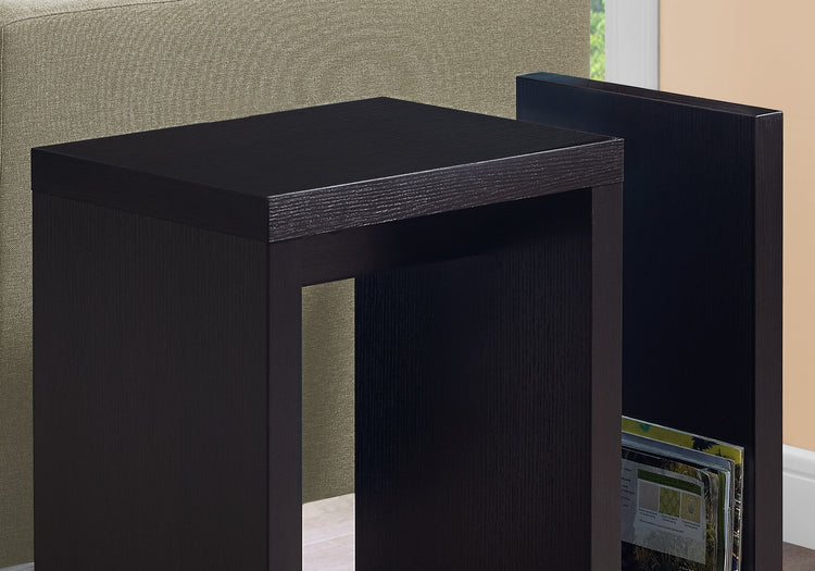 I 2089 Table D'appoint, Côté, Bout, Étroit, Petit, Salon, Chambre À Coucher, Stratifié, Brun, Contemporain, Moderne - Simple Boutique