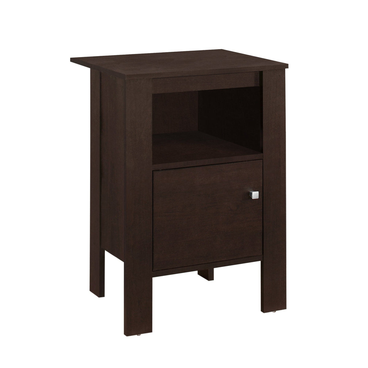 I 2135 Table D'appoint, Côté, Bout, Table De Nuit, Lampe, Rangement, Salon, Chambre À Coucher, Stratifié, Brun, Transitionnel - Simple Boutique