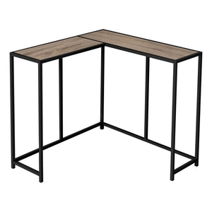 I 2155 Table D'appoint, Console, Entrée, Étroit, Coin, Salon, Chambre À Coucher, Métal, Stratifié, Brun, Noir, Contemporain, Moderne - Simple Boutique