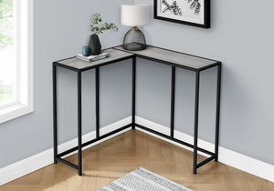 I 2156 Table D'appoint, Console, Entrée, Étroit, Coin, Salon, Chambre À Coucher, Métal, Stratifié, Gris, Noir, Contemporain, Moderne - Simple Boutique