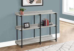 I 2217 Table D'appoint, Console, Entrée, Étroit, Sofa, Salon, Chambre À Coucher, Métal, Stratifié, Gris, Noir, Contemporain, Moderne - Simple Boutique