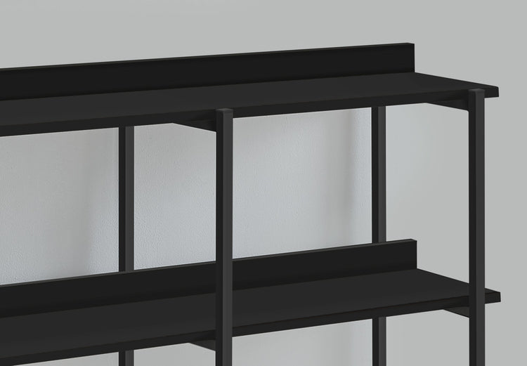 I 2219 Table D'appoint, Console, Entrée, Étroit, Sofa, Salon, Chambre À Coucher, Métal, Stratifié, Noir, Contemporain, Moderne - Simple Boutique