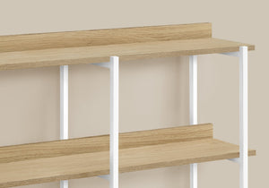 I 2222 Table D'appoint, Console, Entrée, Étroit, Sofa, Salon, Chambre À Coucher, Métal, Stratifié, Naturel, Blanc, Contemporain, Moderne - Simple Boutique