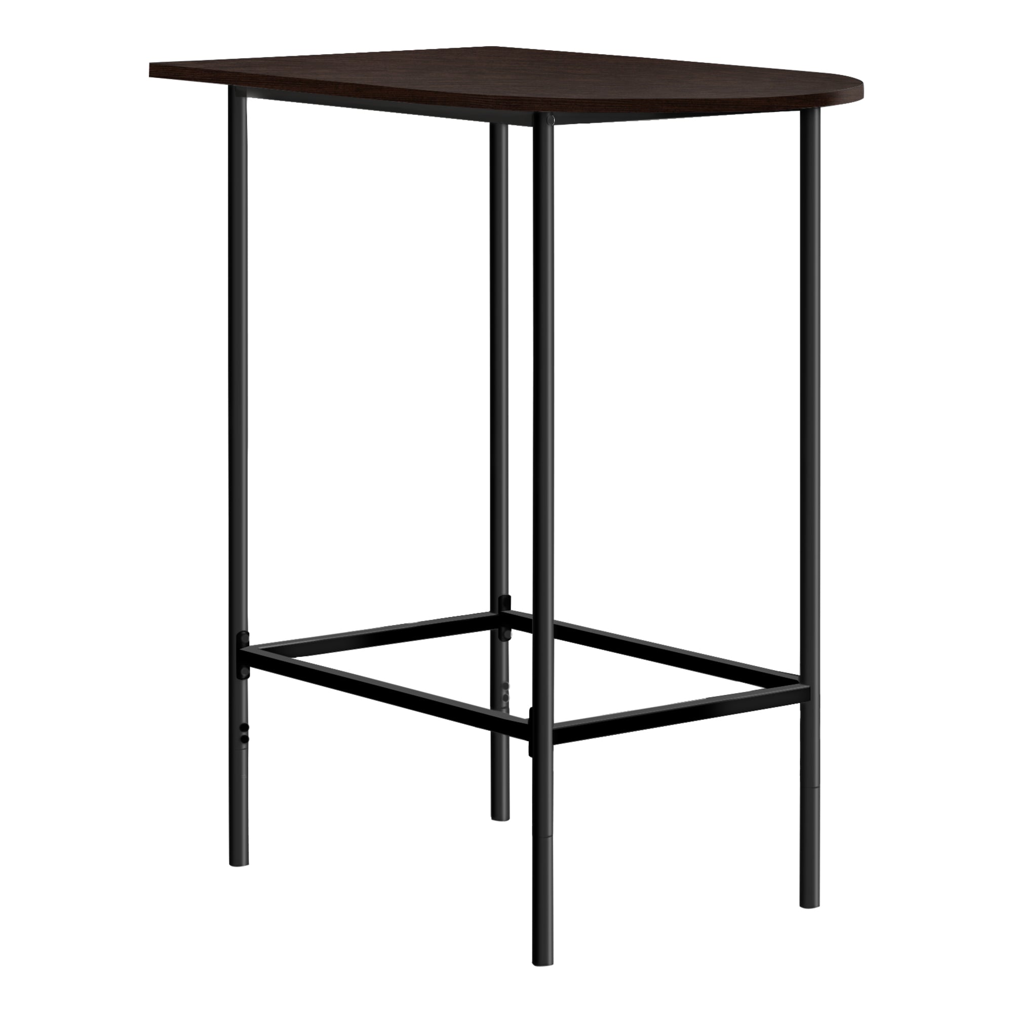 I 2345 Bar Maison, Table De Bar, Hauteur Bar, Pub, 36" Rectangulaire, Petit, Cuisine, Métal, Stratifié, Brun, Noir, Contemporain, Moderne - Simple Boutique