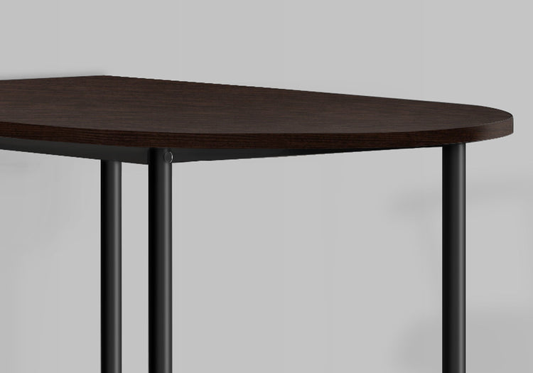 I 2345 Bar Maison, Table De Bar, Hauteur Bar, Pub, 36" Rectangulaire, Petit, Cuisine, Métal, Stratifié, Brun, Noir, Contemporain, Moderne - Simple Boutique