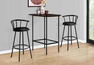 I 2345 Bar Maison, Table De Bar, Hauteur Bar, Pub, 36" Rectangulaire, Petit, Cuisine, Métal, Stratifié, Brun, Noir, Contemporain, Moderne - Simple Boutique
