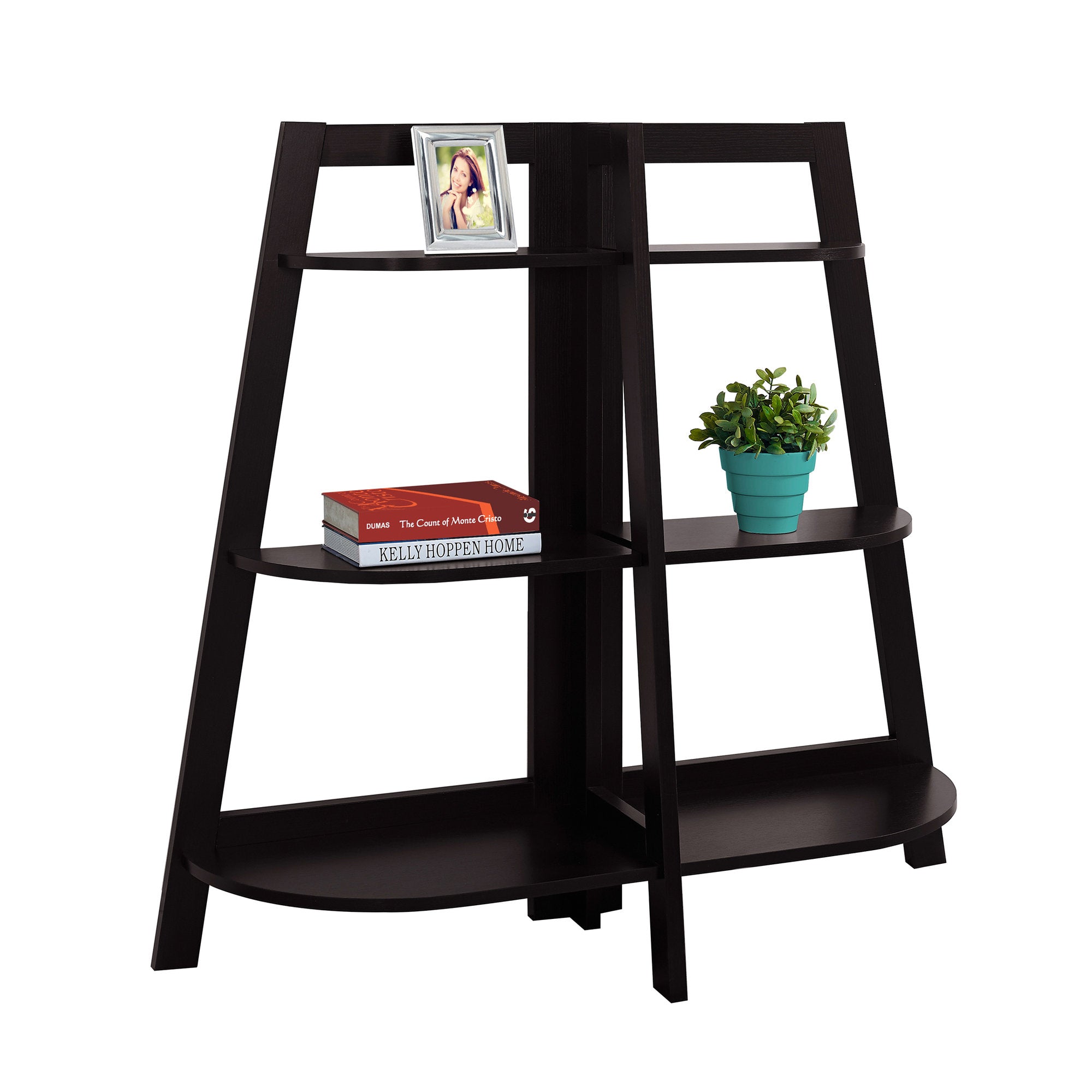 I 2426 Étagère À Livres, Étagère, Étagère, 3 Niveaux, 48"h, Bureau, Chambre À Coucher, Stratifié, Brun, Contemporain, Moderne - Simple Boutique