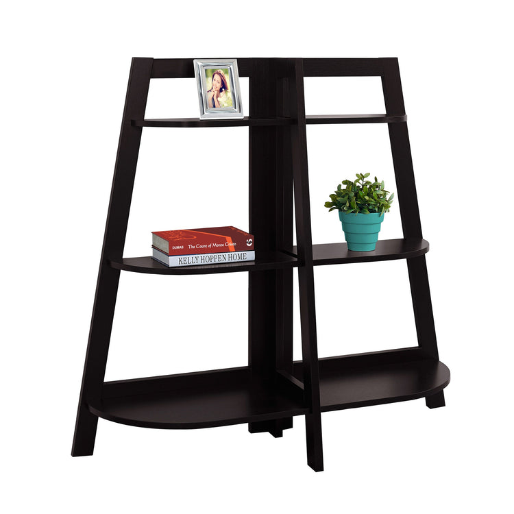 I 2426 Étagère À Livres, Étagère, Étagère, 3 Niveaux, 48"h, Bureau, Chambre À Coucher, Stratifié, Brun, Contemporain, Moderne - Simple Boutique