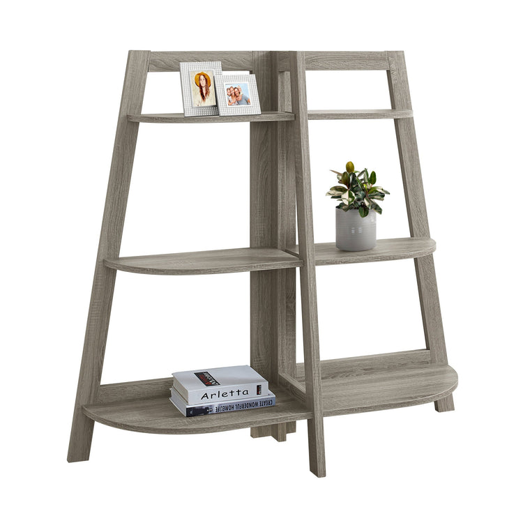 I 2428 Étagère À Livres, Étagère, Étagère, 3 Niveaux, 48"h, Bureau, Chambre À Coucher, Stratifié, Brun, Contemporain, Moderne - Simple Boutique